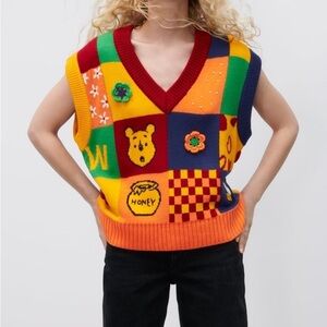 Zara x Winnie the Pooh Collection Retro Knit Sweater